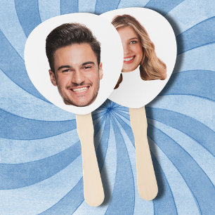 Leque Festa de solteira de Casal de rosto personalizado