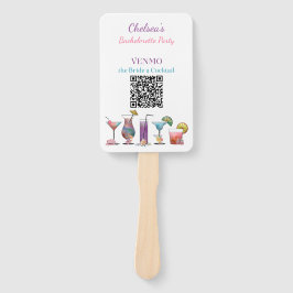 Leque Festa de solteira VENMO a noiva um coquetel