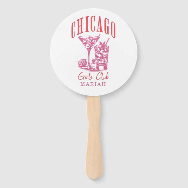 Leque Fim de semana da despedida de solteira de Chicago (Frente)