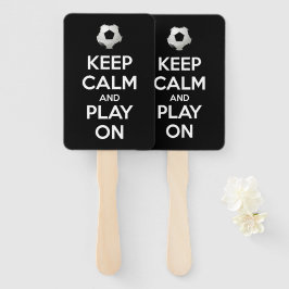 Leque Fique calmo e jogue