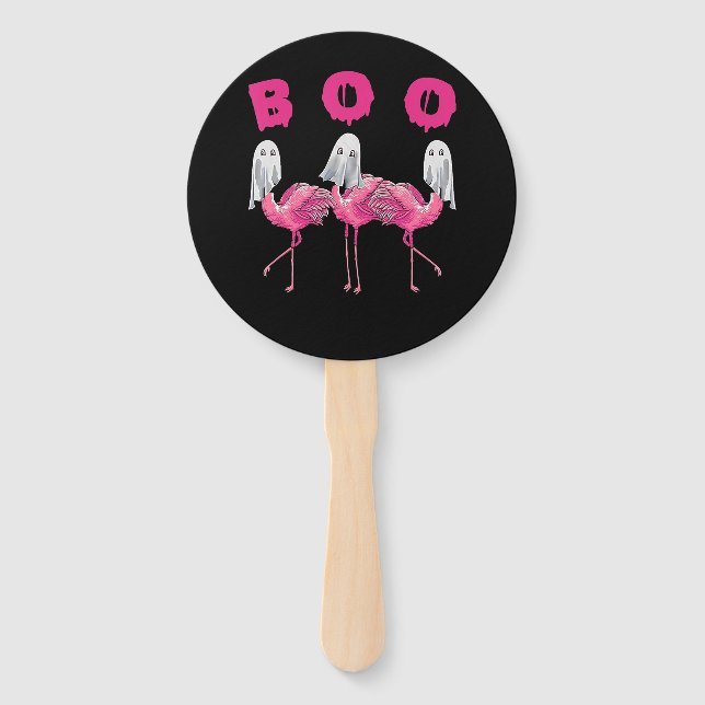 Leque Flamingo | Fantasia de Halloween do Ghost Flamingo (Frente)