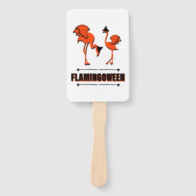 Leque Flamingoew - Halloween (Frente)