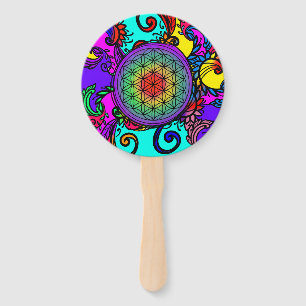Leque Flor da vida zen Chakra