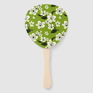 LEQUE FLOR DE CEREJEIRA - SAKURA (MATCHA VERDE)