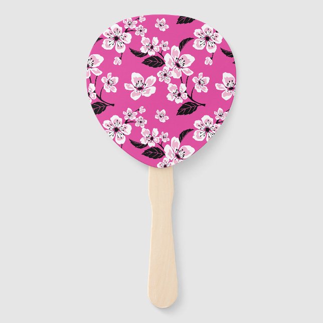 LEQUE FLOR DE CEREJEIRA - SAKURA (ROSA) (Frente)