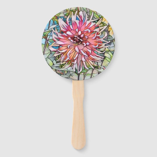 LEQUE FLOR DE DÁLIA (Frente)