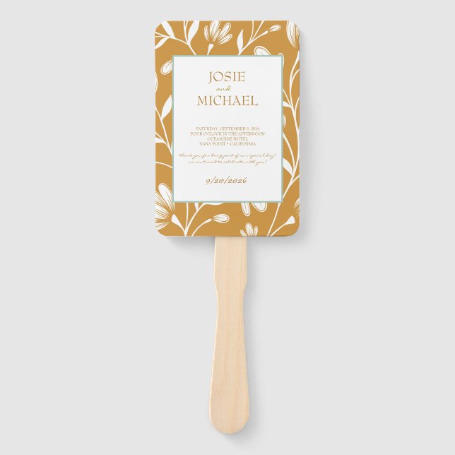 Leque  Floral Wedding (Frente)