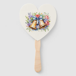 Leque Flores de Bells de Casamento Personalizadas Elegan