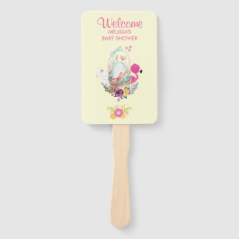 Leque Flores Rosa, Ovos, Flamingo E Coalhada