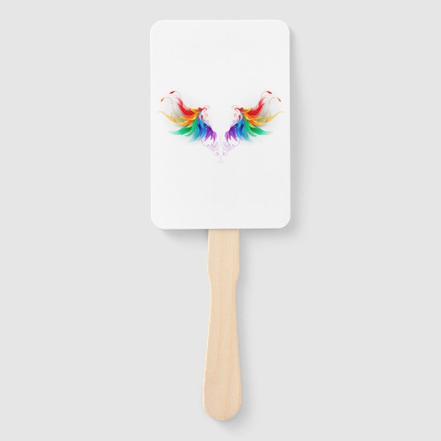 Leque Fluffy Rainbow Wings (Frente)
