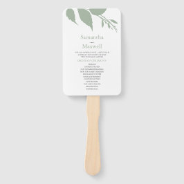 Leque Folga Cai Deixa Ventilador de Mão Verde Dusty