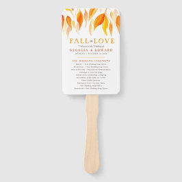 Leque Folhas em queda de água fã do programa de casament