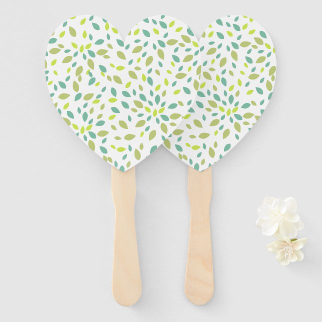 Leque Folhas (Verde) (Frente e Verso)