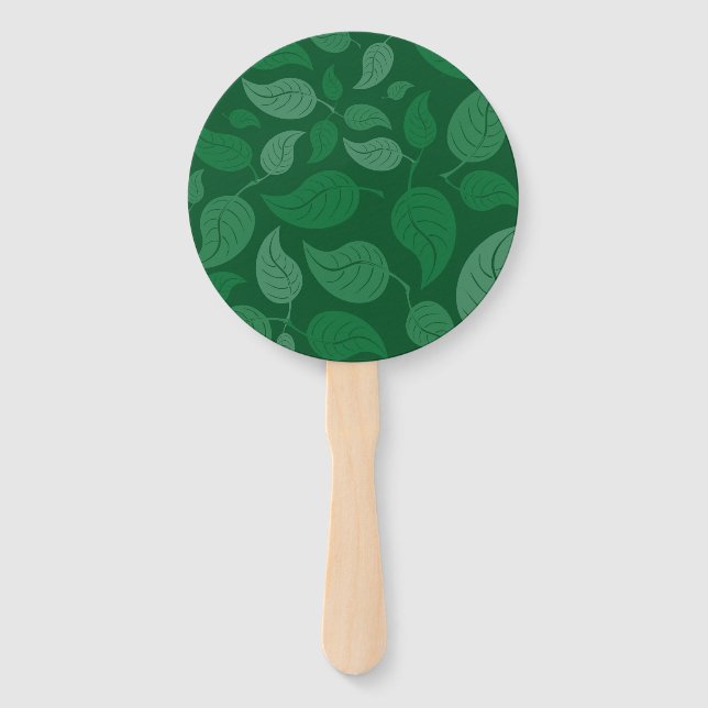 Leque Folhas verdes (Frente)