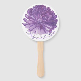 Leque Forma: Ventilador Redondo "Flor de Lavanda"