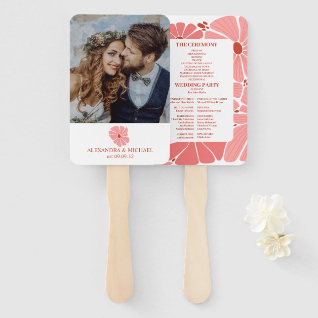 Leque Foto: casamento da margarida rosa moderna Groovy