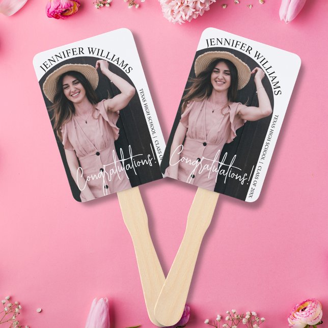 Leque foto de arco de graduação elegante minimalista (Criador carregado)