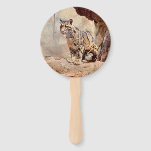 Leque foto de leopardo nebuloso natureza vida selvagem e