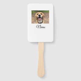 Leque Foto do gato-do-cão adicionar nome de animal cu pe