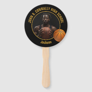 Leque Foto do jogador de basquete da Black Gold High Sch