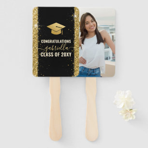 Leque Foto Personalizada de Graduação Elegante