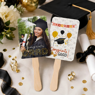 Leque Foto Personalizada de Parabéns ao Formando Moderno