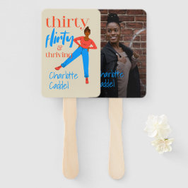 Leque Foto personalizada e florescente de 30 Flirty