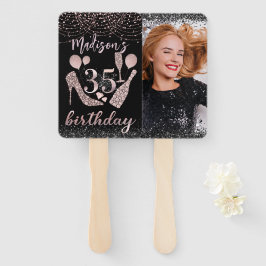 Leque Foto personalizada Luxo 35º Aniversário