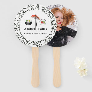 Leque Foto personalizada moderna da Festa de aniversári