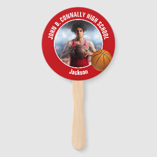 Leque Foto Vermelha do Jogador de Basquete Espírito do E