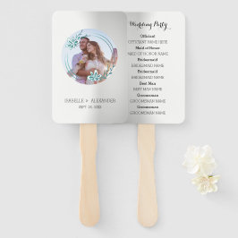 Leque Frota Turquesa de Fotografia Personalizada