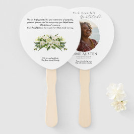 Leque Funeral Thank You Fan – With Gratitude