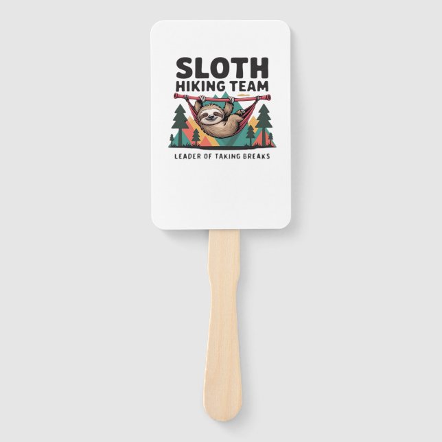 Leque Funny Sloth Hiking - This funny sloth hiking gift  (Frente)