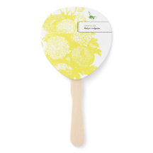 Garden Beile Toile Cheerful Yellow Party Fan