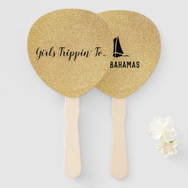 Leque Garotas divertidas viajando para... Seu destino no