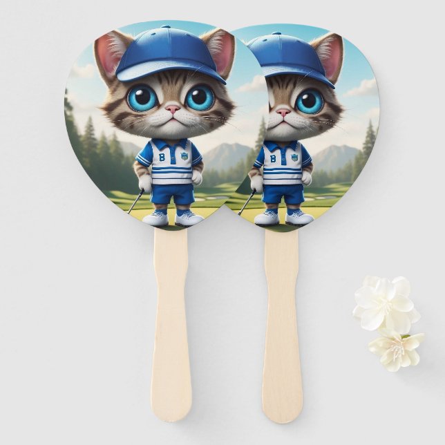 Leque Gato de Golfe (Frente e Verso)