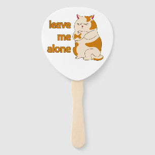 Leque Gato gordo me deixa em paz