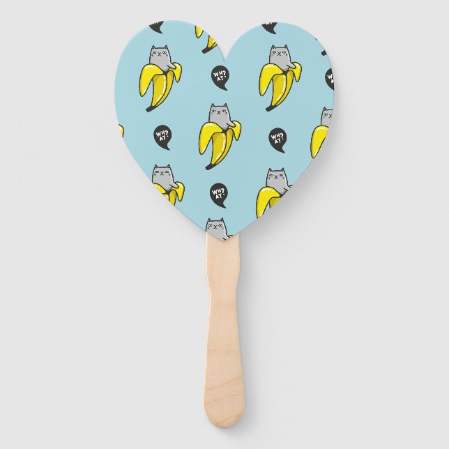 Leque Gato na banana (Frente)