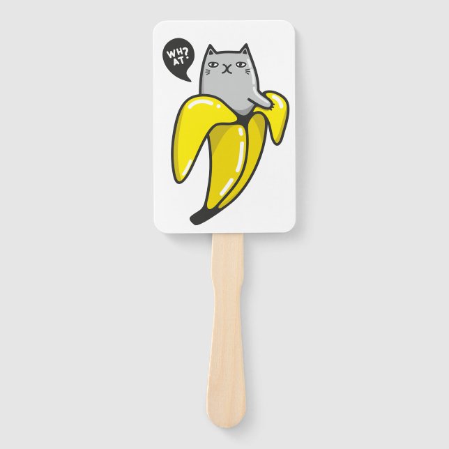 Leque Gato na banana (Frente)
