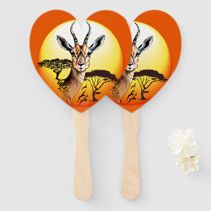 Leque Gazelle African Antelope Wild Animal