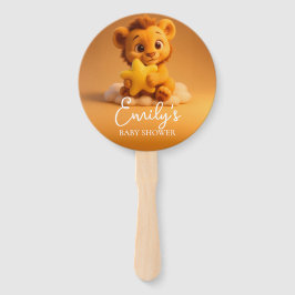 Leque Gender Reveal Hand Fan, Little Lion. It’s a Boy