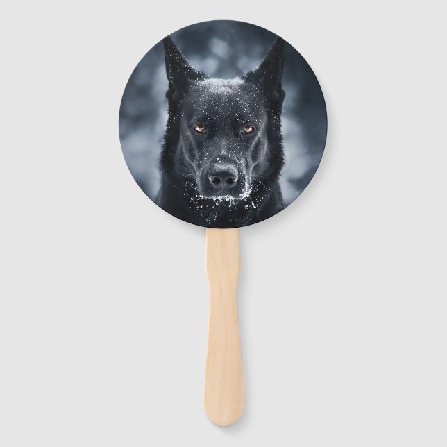 Leque German shepherd Preto (Frente)