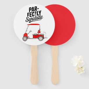 Leque Golfe Engraçado dizendo Golfe