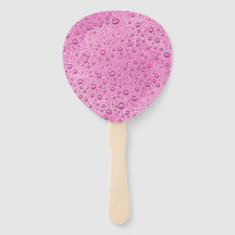 Gotas de água rosa quente