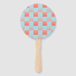 Leque gradiente com gradiente de verificação na moda, pó