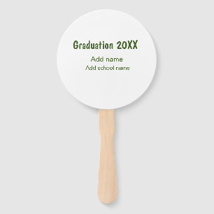 Leque Graduação 20XX acrescentar nome de ano escola verd