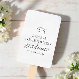 Leque Graduação Chic Simples Mínima Moderna do formando