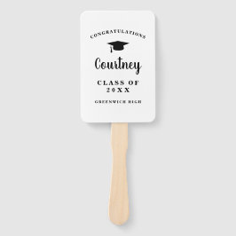 Leque Graduação Moderna do Conselho Mortar de Foto Simpl