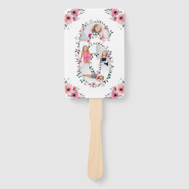 Leque Grande 6 Birthday Rapariga Fotografia Collage Flor