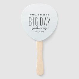 Leque Grande dia fugiu do casamento de destino azul do o